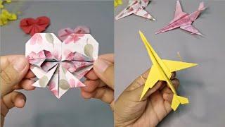 Crafting Flying Airplanes and Heart Bows DIY Paper Crafts