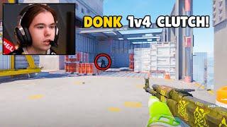 DONK 1v4 Clutch to win the Round SH1RO Ace Counter Strike 2 CS2 Highlights