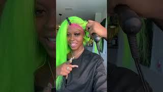 The pretty Grinch . Hair by  @therealtayyshow