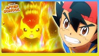 Ash & Pikachu’s FINAL Masters Eight Battle ️ Pokémon Ultimate Journeys  Netflix After School️
