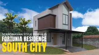 Rumah Modern Minimalis Desain Scandinavian Style  Fortunia Residence South City