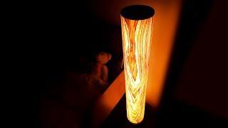 Как сделать дизайнерский светильник из дерева своими руками  DIY wood lamp