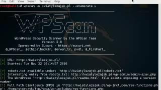 WPSCAN enumerating users in wordpress