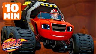 Blazes Gravity JUMPS and Adventures ️ w AJ  10 Minutes  Blaze and the Monster Machines