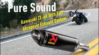 Pure Sound Akrapovic Exhaust on a 2019 Kawasaki Ninja ZX-6R 636