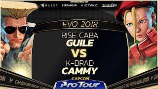 RISE Caba Guile vs K-Brad Cammy - EVO 2018 - Semi Finals - SFV - CPT 2018