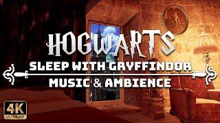 Sleeping in Gryffindor Common Room  4K Harry Potter Music & Ambience