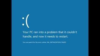 Blue Screen of Death BSoD  How to overcome with this problem???