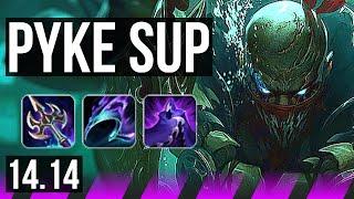 PYKE & Seraphine vs PANTHEON & Ezreal SUP  Rank 4 Pyke 15311  NA Challenger  14.14