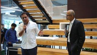 Microsoft CEO Satya Nadellas visit to T-Hub