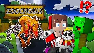Mikey and JJ SAVE Zoonomaly Monster from ZOOCHOSIS in Minecraft - Maizen Journey