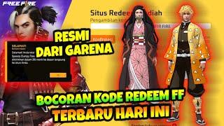 BOCORAN KODE REDEEM FF TERBARU HARI INI  KODE RIDEM FF TERBARU 2024 HARI INI  RESMI DARI GARENA 