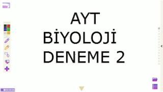 AYT BİYOLOJİ DENEME 2