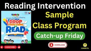 Reading Intervention lesson plan
