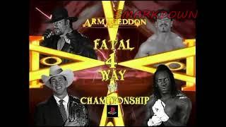 WWE Armageddon 2004 Match Card