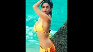 Alia bhatt hot  alia bhatt exposing hot navel in bikini and saree #shorts #trending #viral