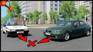 МИГАЛКИ Не ПОМОГЛИ? АВАРИИ На ПЕРЕКРЕСТКЕ - BeamNg Drive