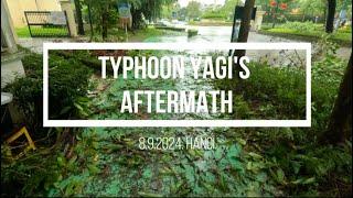 AFTERMATH OF TYPHOON YAGI. 8.9.2024. CIPUTRA TAY HO DISTRICT HANOI.