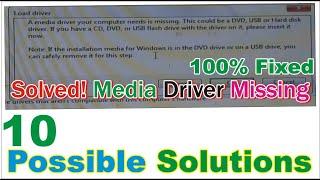 a media driver your computer needs is missing windows 10 install FIX load driver windows 10 install