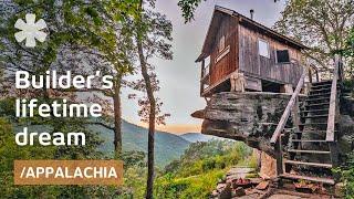 He quit his job to build dream cliffside hamlet in Appalachia