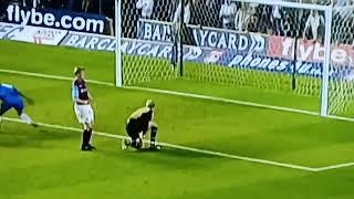 Clinton Morrison scores for Birmingham City v Aston villa. First second City goal in Premiership