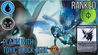 Playing matches in Platin with Dimir Toxic Proliferate Block Deck  MTG Arena ranked