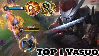 Wild Rift Yasuo - Top 1 Yasuo Gameplay  Yasuo Main Rank Challenger