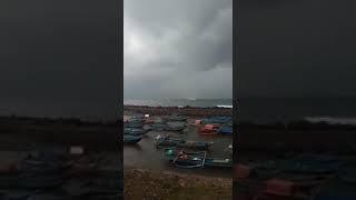 Angin puting beliung di laut tasikmalaya
