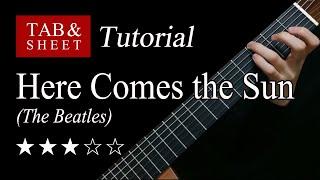 Here Comes the Sun - Fingerstyle Lesson + TAB
