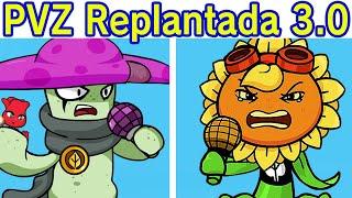 Friday Night Funkin Vs Plants vs Zombies Replanted 3.0 Semana Completa 3-4  PVZ Heroes