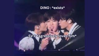 1 Dino + 12 Dinonaras = SEVENTEENSVT Maknae #dino moments