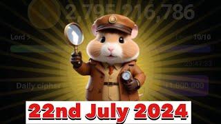 Hamster Kombat Daily Cipher Morse Code  22072024  Claim 1000000 Coins Task Reward