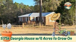 $175k Georgia House w6+ Acres to Grow on 🫛