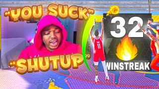 REACHING A 30+ GAME WIN STREAK ON NBA 2K24 THEN DESTROYING TRASH TALKERS