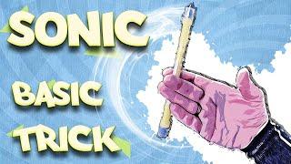 Sonic -  basic pen spinning trick for beginners  tutorial