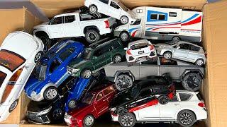 BOX FULL OF Diecast Cars - Toyota Corolla Yaris Nissan Patrol Mercedes Benz Rolls Royce Bus