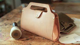 DIY Minimalist Leather Purse  With Pattern