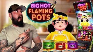 REVEALED Big Hot Flaming Pots Slot Machine  Slot Tech Explains and Plays  Secrets and more