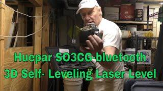Huepar S03CG - Bluetooth 3D Self-Leveling Laser Level with LCD Screen