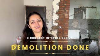 New Flat Interior Design Progress  Demotion Wiring Ceiling done   Home Project Video-3