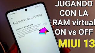 Pusimos a prueba la RAM virtual en MIUI 13  modo  ON vs OFF 