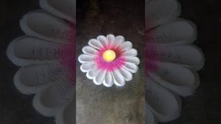 Simple Diwali Rangoli #shorts #ytshorts #viralvideo