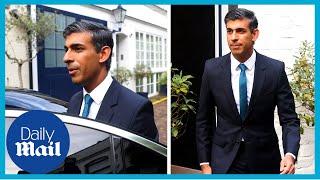 Grinning Rishi Sunak spotted after Liz Truss resigns as Prime Minister