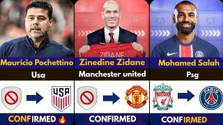 ZIDANE TO MANCHESTER UNITED SURPRISES  CONFIRMED TRANSFER SUMMER 2024  Salah to Psg  Pochetti️