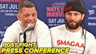 Nate Diaz vs Jorge Masvidal • Full Post-Fight Press Conference  Fanmio Boxing