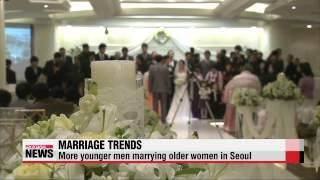 More younger men marrying older women in Seoul