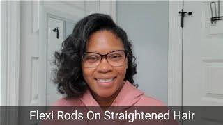 Flexi Rods On Straightened Hair