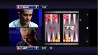 most famous big balls play ever made in backgammon Gus Hansen v Sander Lylloff