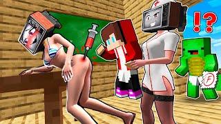 JJ and MIKEY did a love injection TV WOMAN SWIMSUIT TV nurse trolling ALL EPISODS in Minecraft