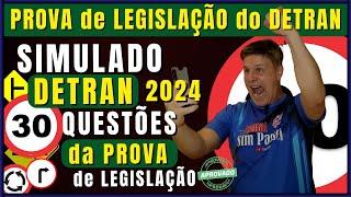 EXAME do DETRAN 2024. SIMULADO da PROVA TEÓRICA do DETRAN 2024. PROVA de legislação de trânsito 2024